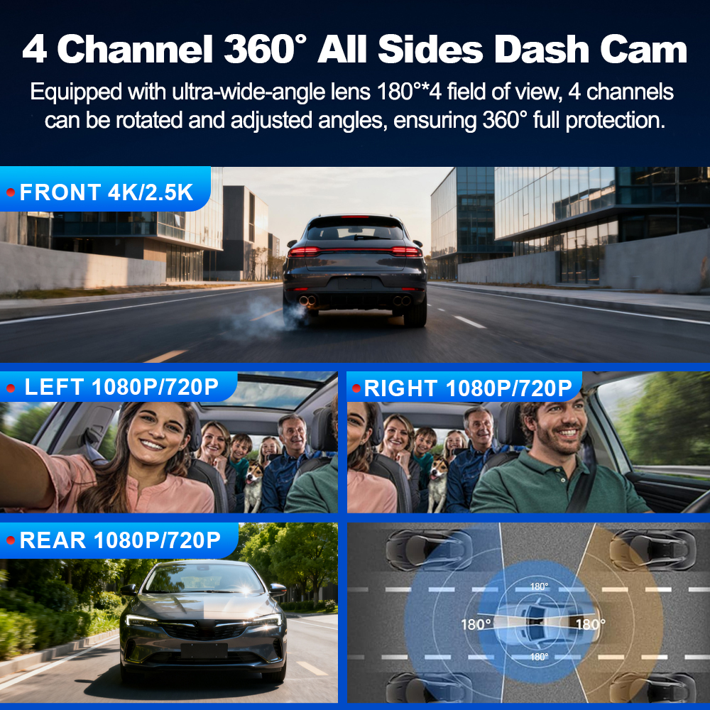 BEPOCAM 4 Channel Dash Cam 4K  - Power Tools Germany incelemesi ve fiyatı